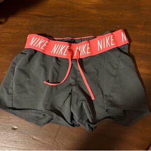 Nike Women's Athletic Shorts with Red Waistband